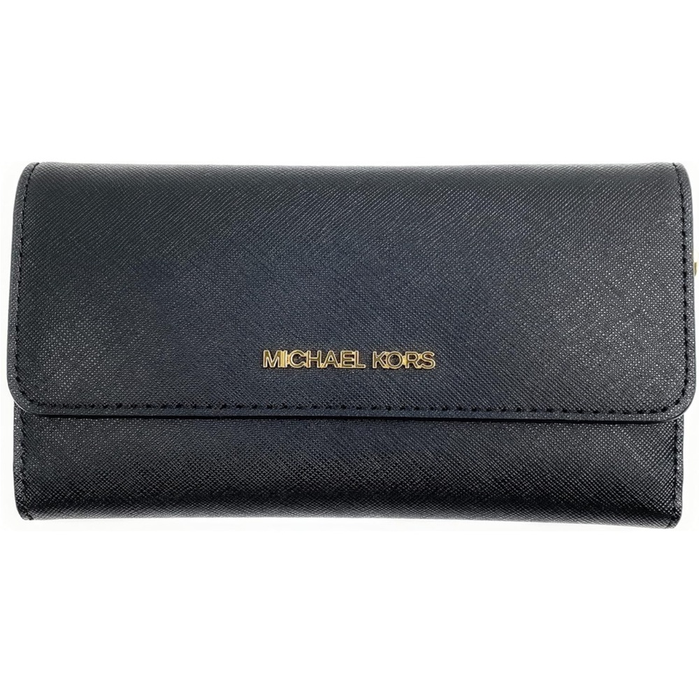 Micheal Kors Black Bifold Wallet Large